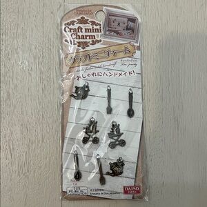 Daiso Japan Craft Mini Charms - Tea Party